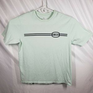 Tommy Bahama Mens Shirt LARGE Teal Pit Crew Grilling 100% Cotton Short Sleeve